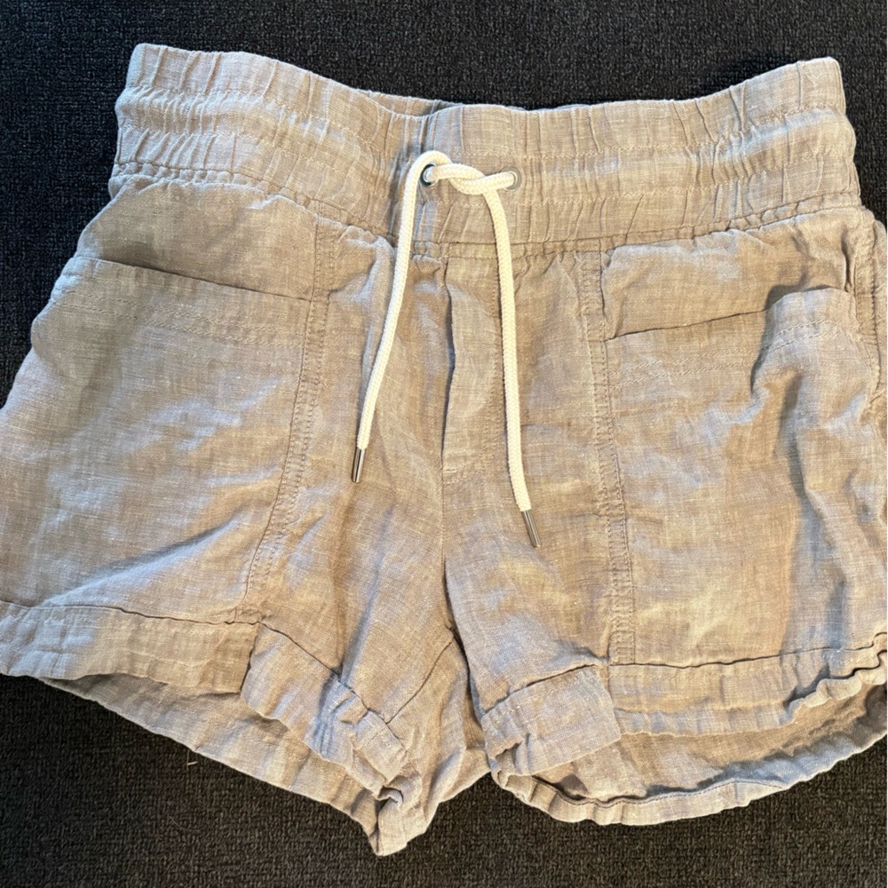 Athleta Casual Gray Linen Shorts